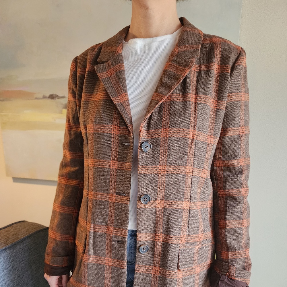 BB Dakota Steve Madden Blazer Car Coat  Plaid